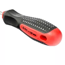 Отвертка Fusion, PH1 х 100 мм "anti slip" MATRIX 11438