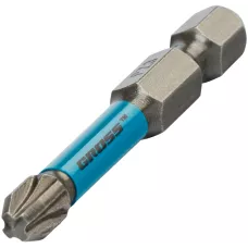 Бита торсионная PZ3 x 50 мм, для ударных шуруповертов, 2 шт. Gross
