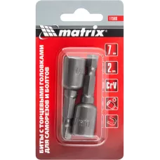 Биты с торцевыми головками 7 мм, 45 мм MATRIX 11568