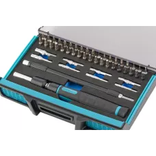 Отвертка с набором бит и торцевых головок GROSS для точных работ, гибкий привод. 48 штук, CrMo 11599
