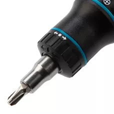 Отвертка реверсивная GROSS с револьверным механизмом, 11 шт, сталь S2 11601