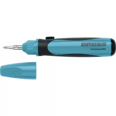Отвертка реверсивная GROSS, механизм SmartPush mini 11 шт, CrMo 11609