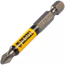 Бита DENZEL PH2х60, сталь S2, цилиндр., 10 шт. Е 6,3