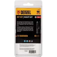 Бита DENZEL PH2х90, сталь S2, цилиндр., 10 шт. Е 6,3