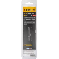 Бита DENZEL PH2х150, сталь S2, цилиндр., 5шт. Е 6,3