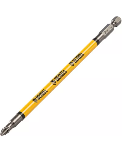 Бита PH2х150, сталь S2, цилиндр., 5шт. Е 6,3 Denzel