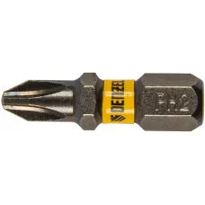 Бита DENZEL PH2х25, сталь S2, шестигранный профиль, 10 шт. Е 6,3