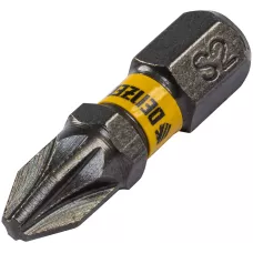 Бита DENZEL PZ2х25, сталь S2, шестигранный профиль, 10 шт. Е 6,3