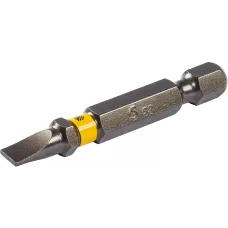 Бита DENZEL SL5,0х50, сталь S2, шестигранный профиль, 2 шт. Е 6,3