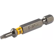 Бита DENZEL TX 10х50, сталь S2, шестигранный профиль, 10 шт. Е 6,3