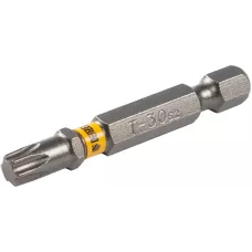 Бита DENZEL TX 30х50, сталь S2, шестигранный профиль, 10 шт. Е 6,3