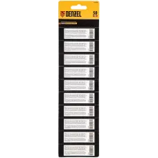 Бита DENZEL PH2х50, сталь S2, 10 шт., круглый профиль, отрывная упаковка, Е 6,3