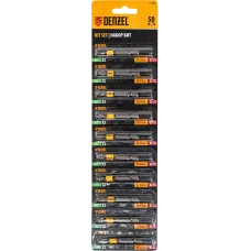 Бита DENZEL PZ2х50, сталь S2, 10 шт., круглый профиль, отрывная упаковка, , Е 6,3