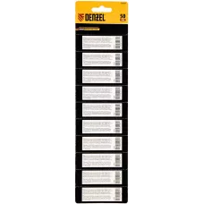 Бита DENZEL PH2х50, сталь S2, 10 шт., Е 6,3, шестигранный профиль, отрывная упаковка