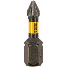 Бита DENZEL IMPACT, PZ1x25 мм, лазерная обработка шлица, сталь S2, 10 шт., Е 6,3
