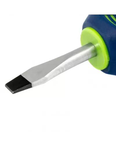 Отвертка, SL6 х 38 мм, CrV, двухкомпонентная рукоятка Сибртех