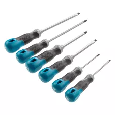 Набор отвёрток GROSS 6 шт, S2, трехкомпонентная рукоятка 12164