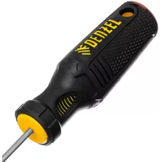 Отвертка DENZEL PH0х75 мм, S2, 3к рукоятка