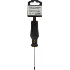 Отвертка DENZEL PH0х75 мм, S2, 3к рукоятка