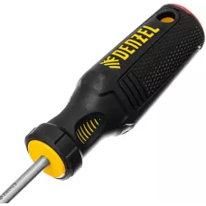 Отвертка DENZEL PH1х75 мм, S2, 3к рукоятка