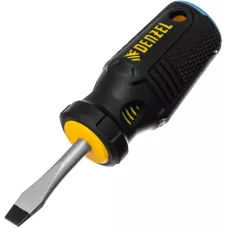 Отвертка DENZEL SL6x38 мм, S2, 3к рукоятка