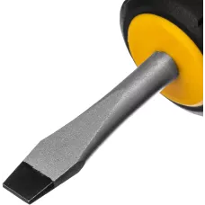 Отвертка DENZEL SL6x38 мм, S2, 3к рукоятка