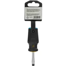 Отвертка DENZEL SL6x38 мм, S2, 3к рукоятка