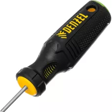 Отвертка DENZEL PZ0x75 мм, S2, 3к рукоятка
