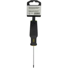 Отвертка DENZEL PZ0x75 мм, S2, 3к рукоятка