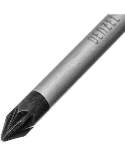 Отвертка, PZ1x75 мм, S2, 3к рукоятка Denzel