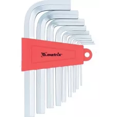 Набор ключей имбусовых HEX, 2-12 мм, удлиненные MATRIX 12301