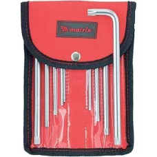 Набор ключей имбусовых TORX-TORX Tamper T10-T50, удлин. MATRIX 12313