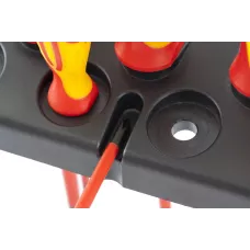 Набор диэлектрических отверток GROSS до 1000В, тестер, CrMo, двухкомпонентные рукоятки (8шт.) 12950