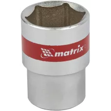 Головка торцевая, 21 мм, шестигранная, под квадрат 1/2 MATRIX  13121