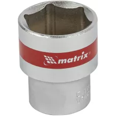 Головка торцевая, 24 мм, шестигранная, под квадрат 1/2 MATRIX  13124