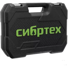 Набор инструментов, 1/2", 1/4", пластиковый кейс, 82 предмета// Сибртех