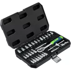Набор инструментов, 1/4", пластиковый кейс, 29 предметов// Сибртех