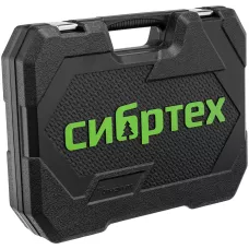 Набор инструментов, 1/2", 1/4", пластиковый кейс 76 предметов// Сибртех