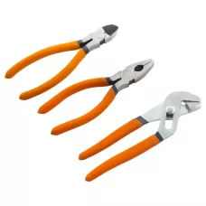 Набор губцевого инструмента из 3-х предметов №2 (плоскогубцы, бокорезы, клещи перестав.) SPARTA 13545