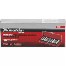 Набор торцевых головок, головки 10-22 мм, удлиненные MATRIX 13581
