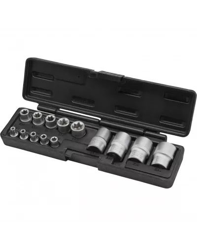 Набор головок Torx , 14 предметов, 1/4, 3/8, 1/2 Stels