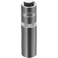 Головка торцевая удлиненная, 16 мм, шестигранная, CrV, под квадрат 1/2 Stels