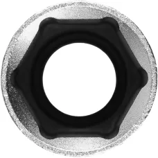 Головка торцевая удлиненная, 16 мм, шестигранная, CrV, под квадрат 1/2 Stels