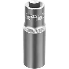 Головка торцевая удлиненная, 18 мм, шестигранная, CrV, под квадрат 1/2 Stels