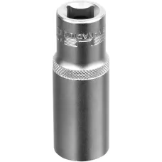 Головка торцевая удлиненная, 21 мм, шестигранная, CrV, под квадрат 1/2 Stels