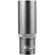 Головка торцевая удлиненная, 21 мм, шестигранная, CrV, под квадрат 1/2 Stels