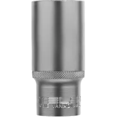 Головка торцевая удлиненная, 27 мм, шестигранная, CrV, под квадрат 1/2 Stels