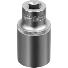 Головка торцевая удлиненная, 30 мм, шестигранная, CrV, под квадрат 1/2 Stels