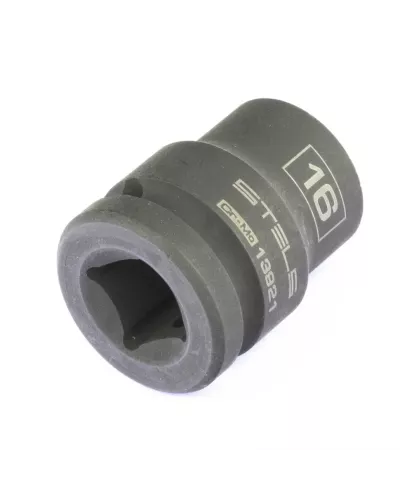 Головка ударная шестигранная, 16 мм, 1/2, CrMo Stels