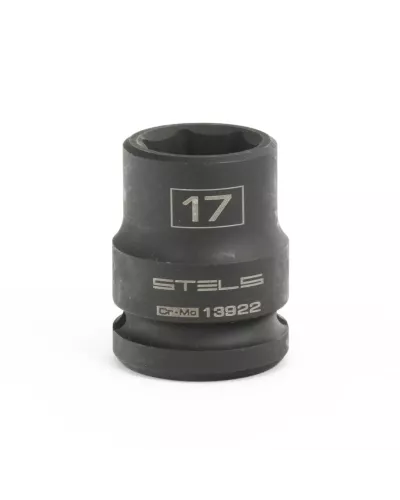 Головка ударная шестигранная, 17 мм, 1/2, CrMo Stels